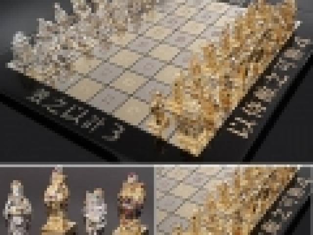 Hjemmelaget sjakk med egne hender