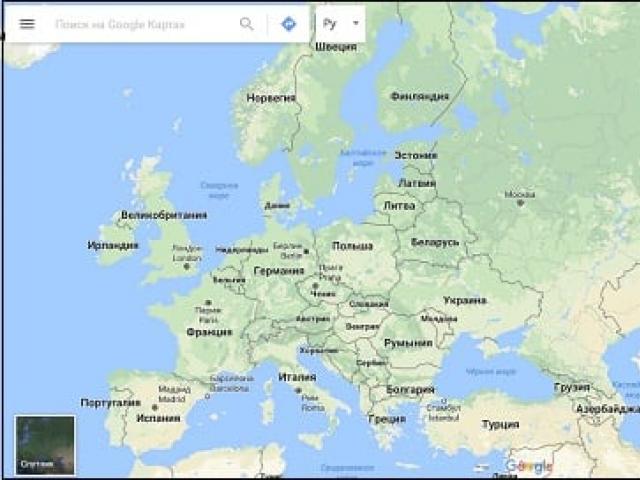 Google Maps Активиране на сателитния изглед на Google Maps