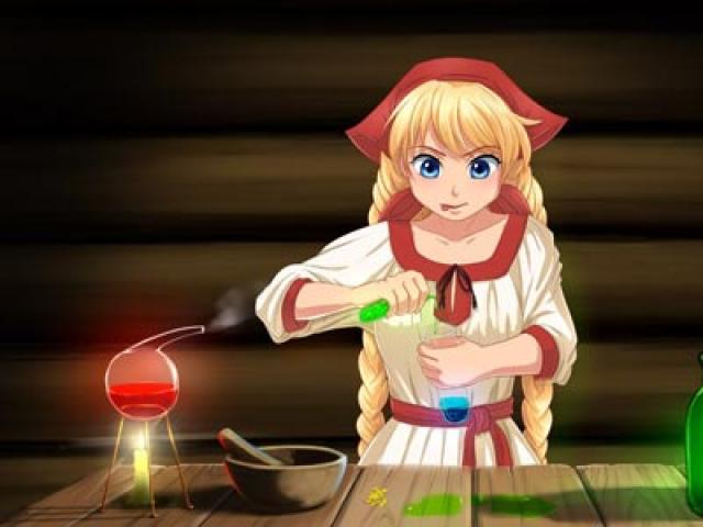 Magic potion in games for girls