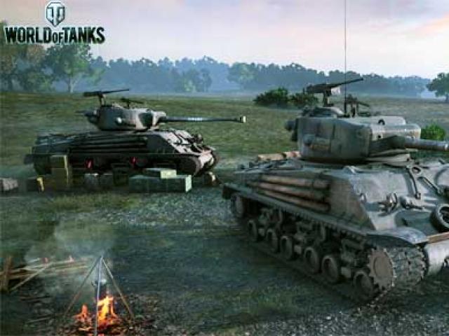 M4A3E8 Sherman Fury-tanken vil bli lagt til tankkampsimulatoren En vanlig mann i en stor krig