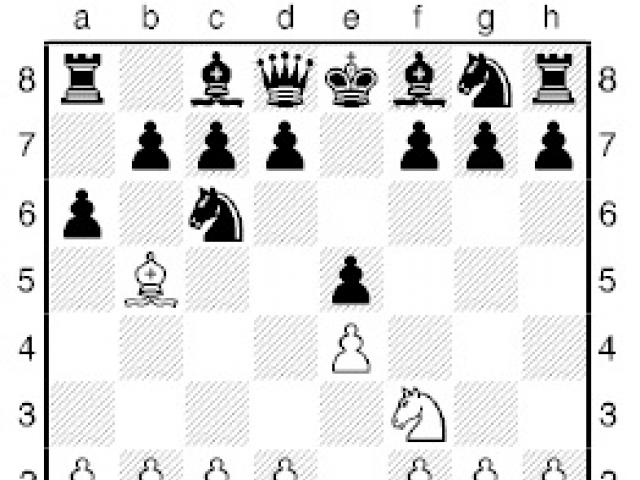 Trong video bài học, trò chơi cờ vua Tây Ban Nha. Trò chơi Tây Ban Nha với quân trắng, toàn bộ lý thuyết.